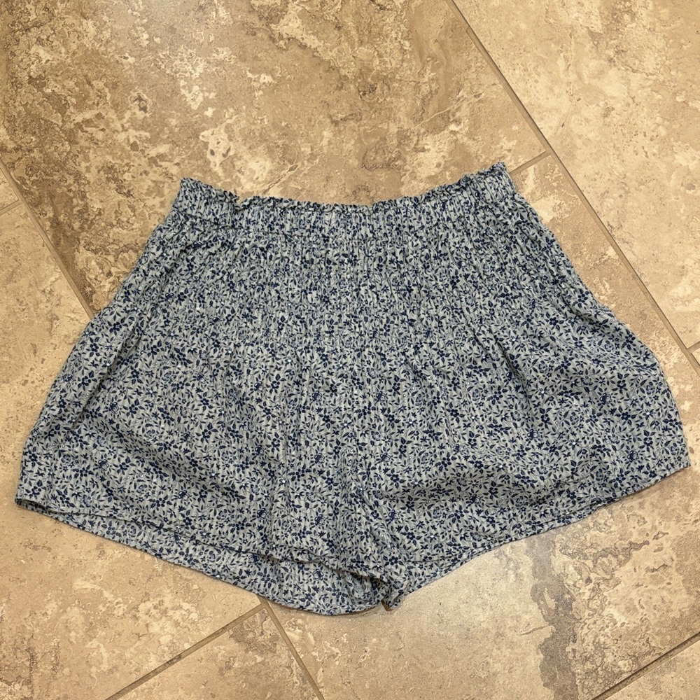 Madewell Blue Floral Women's Shorts